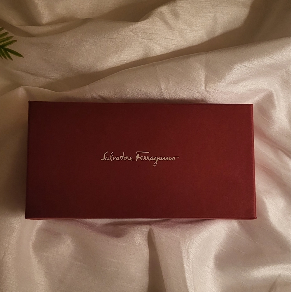 Brand New Salvatore Ferragamo Burgundy Black Sunglasses